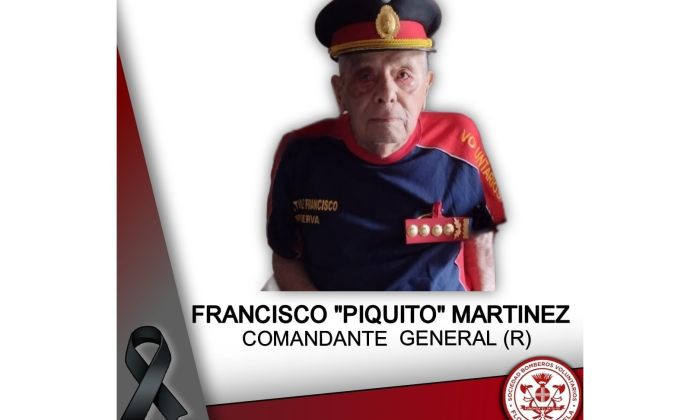 Falleció “Piquito” Martínez, el bombero más antiguo de Florencio Varela